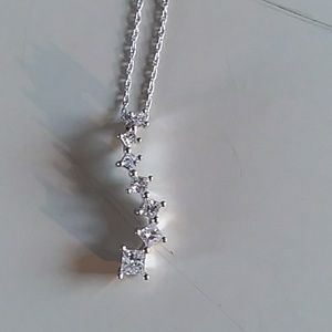 14k white gold pendant